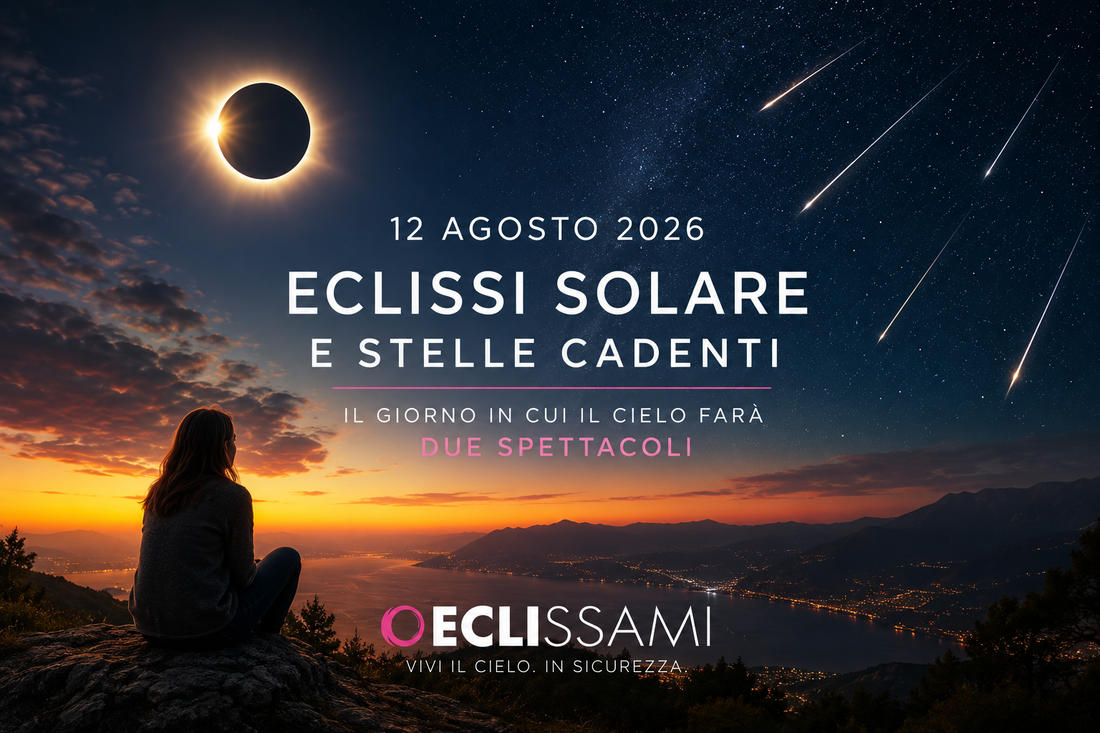 Eclissi Solare e Stelle Cadenti nello Stesso Giorno: il 12 Agosto 2026 Sarà un Evento Rarissimo 🌘🌠